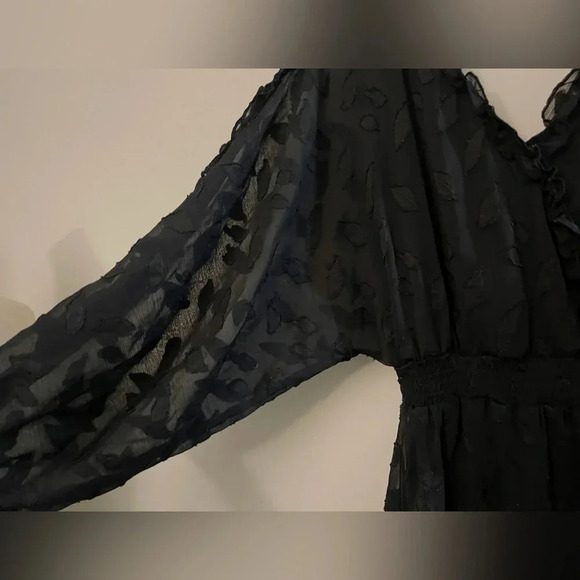 Whimsy goth lace balloon sleeve dress whimsigoth fairycore cottagecore - Picture 6 of 9